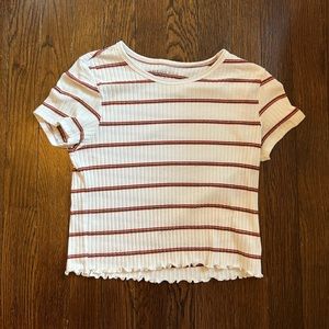American Eagle striped crop top